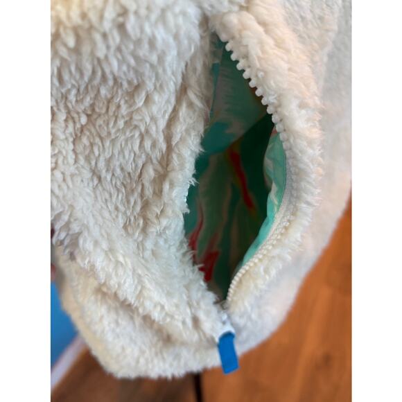 EUC! CHUBBIES Pullover Reversible Jacket Sherpa & 90s Graphics Pockets XXL - Picture 9 of 14